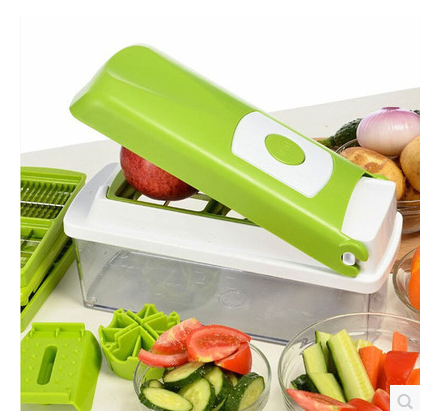 12pcs Multifunctional Vegetable Chopper Handle Food Grate Food