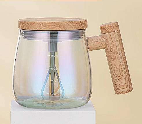 400ML Self Stirring Coffee Mug Electric Mixing Glass Coffee CupHigh