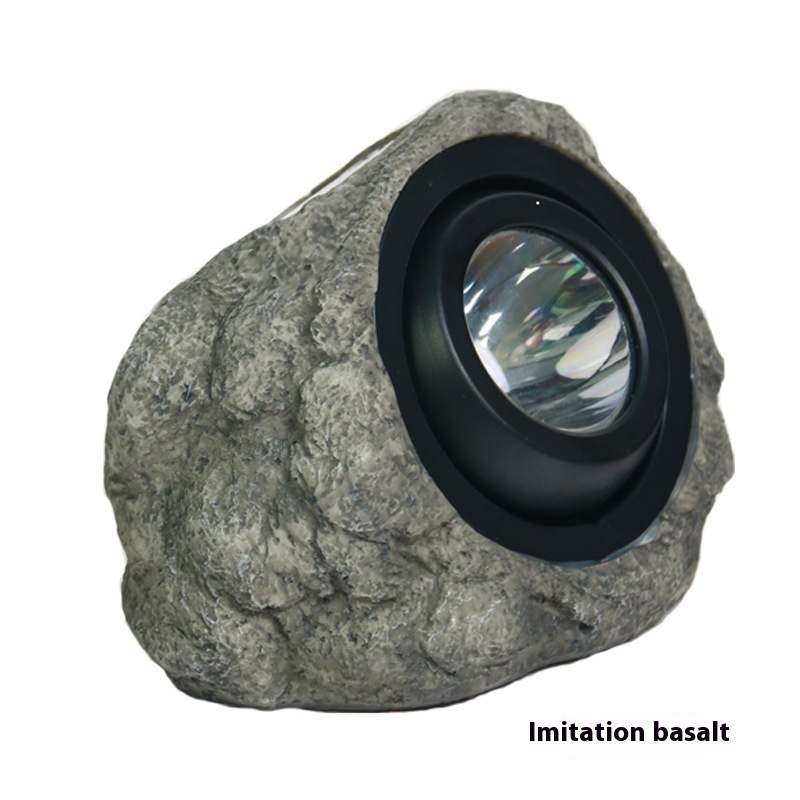 Adjustable Angle Waterproof Resin Solar Lawn Stone Lamp