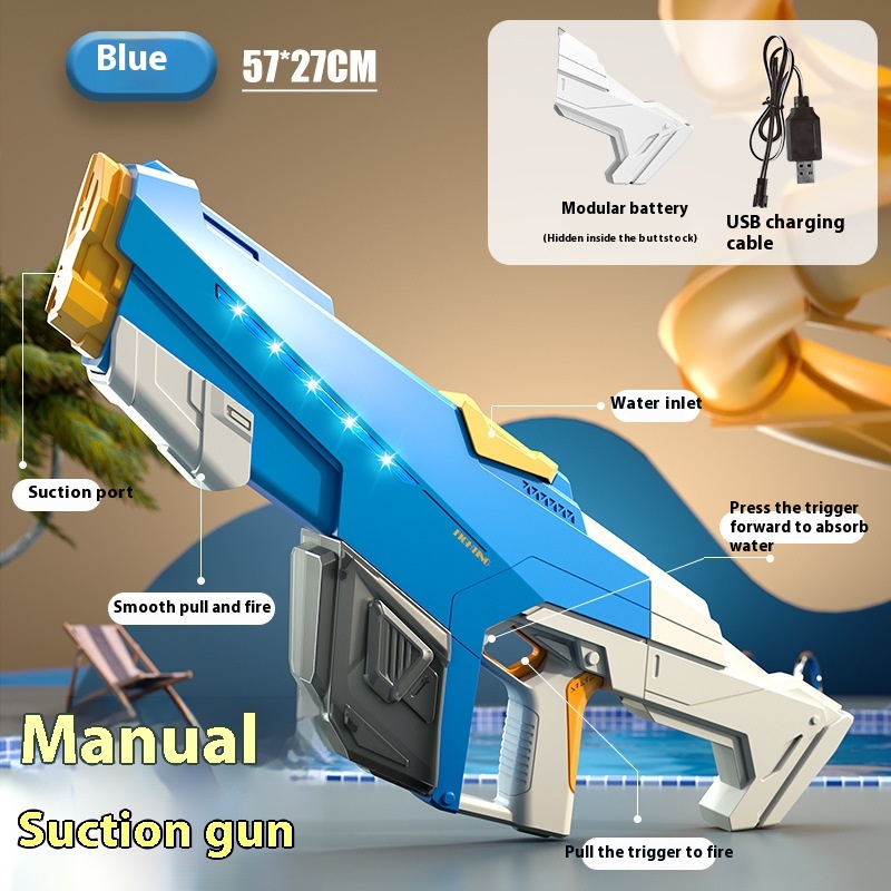 AMT Water Gun Toy One-click Water Absorption Large Capacity Long