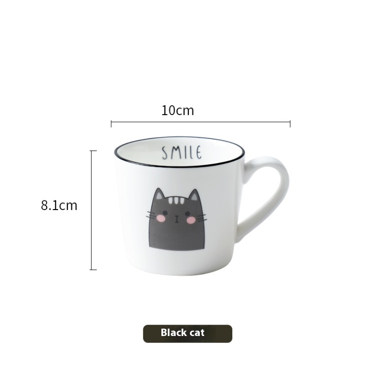 Breakfast Ceramic Milk Coffee Cup Couple Personality Creative Coffee