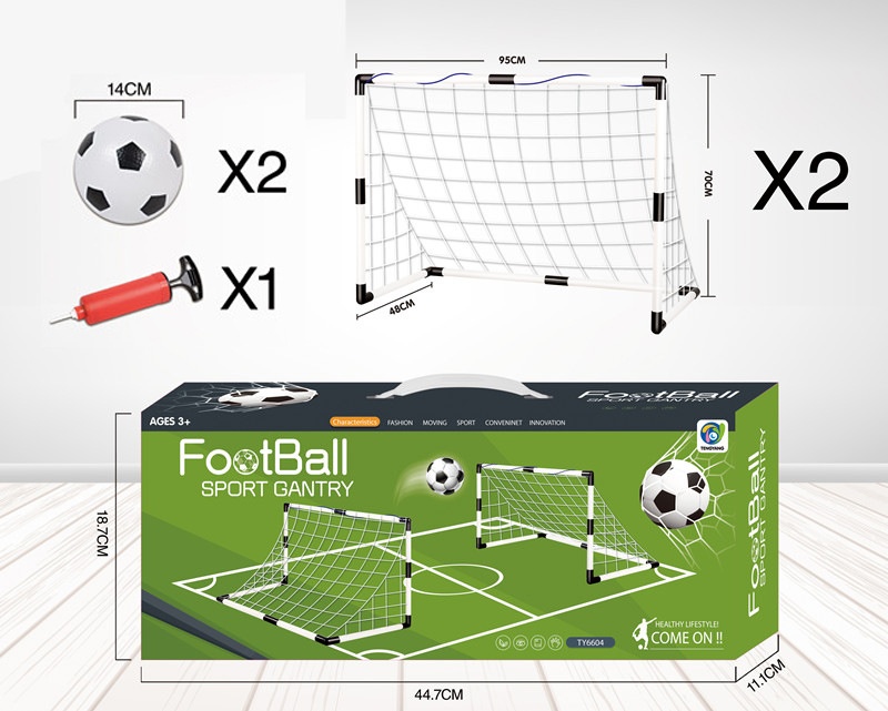 Children's Indoor Outdoor Football Goal Frame Portable Detachable