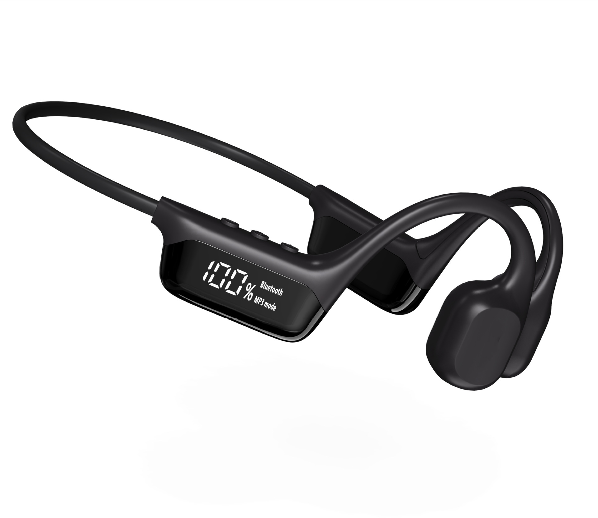 Display Screen Bluetooth-compatible Headset For Bone Conduction 53