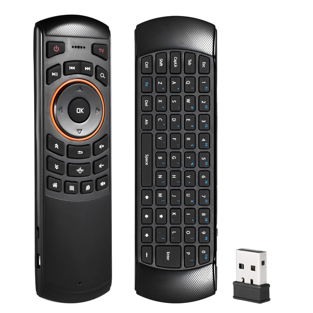 Docooler Mini 2.4GHz Wireless QWERTY Keyboard Air Mouse Handheld
