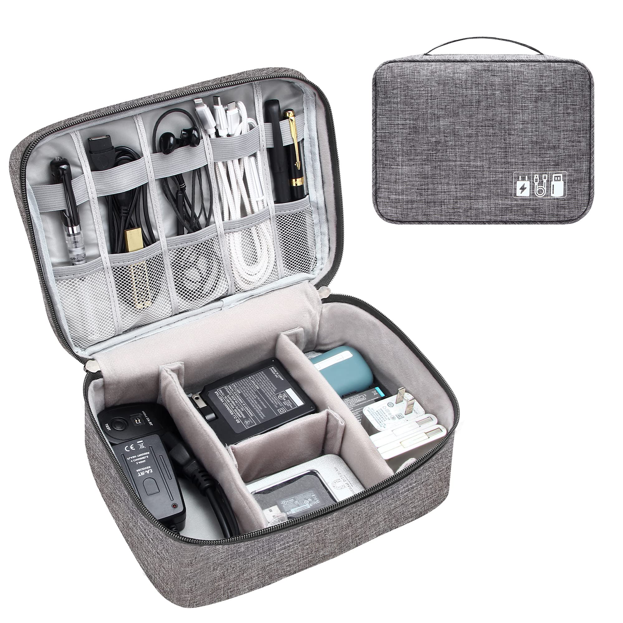 Electronics Organizer Travel Cable Organizer Bag Waterproof Portable