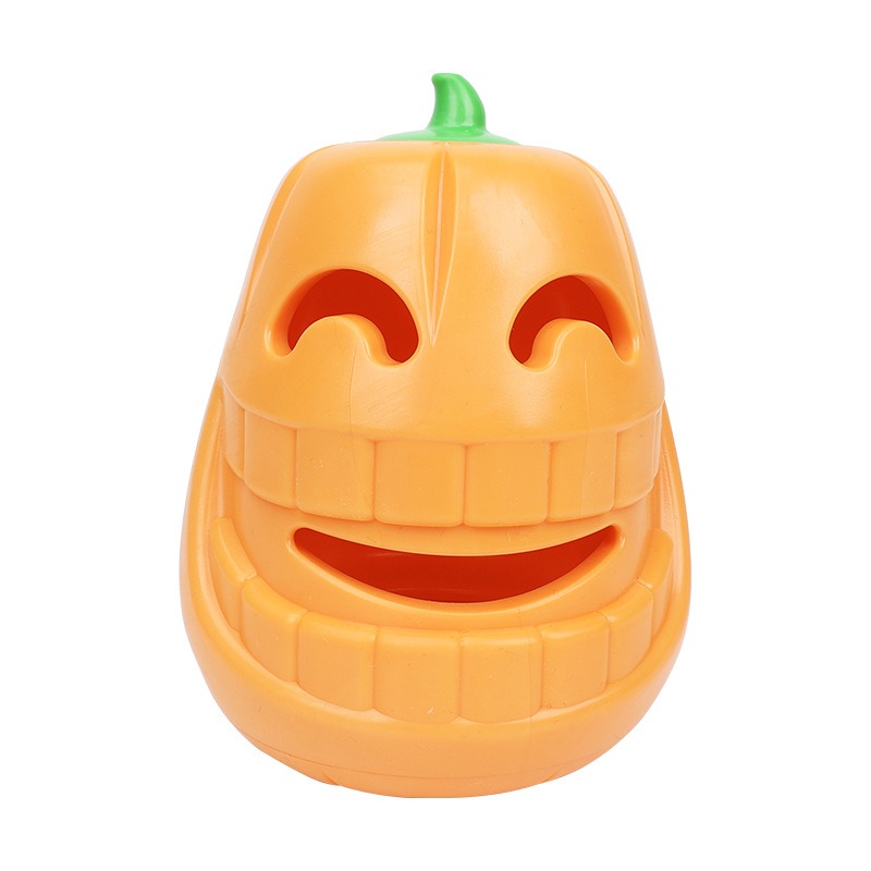 Interactive Dog Chew Toy Halloween Pumpkin Shaped, Treat-Dispensing