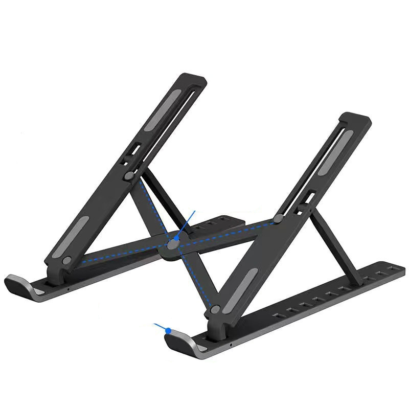 New lift cooling base portable 10 position desktop plastic folding