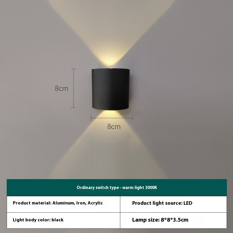 Outdoor Wall Lamp Waterproof Solar Intelligent Remote Control