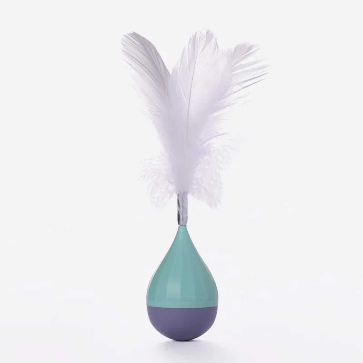 Pet Cat Toy Tumbler Tease Cat Ball Bite-resistant Tease Stick Feather