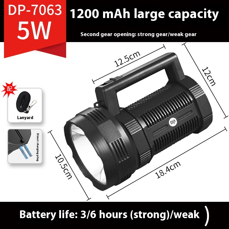 Power Torch Led Household Outdoor Camping Search And Rescue