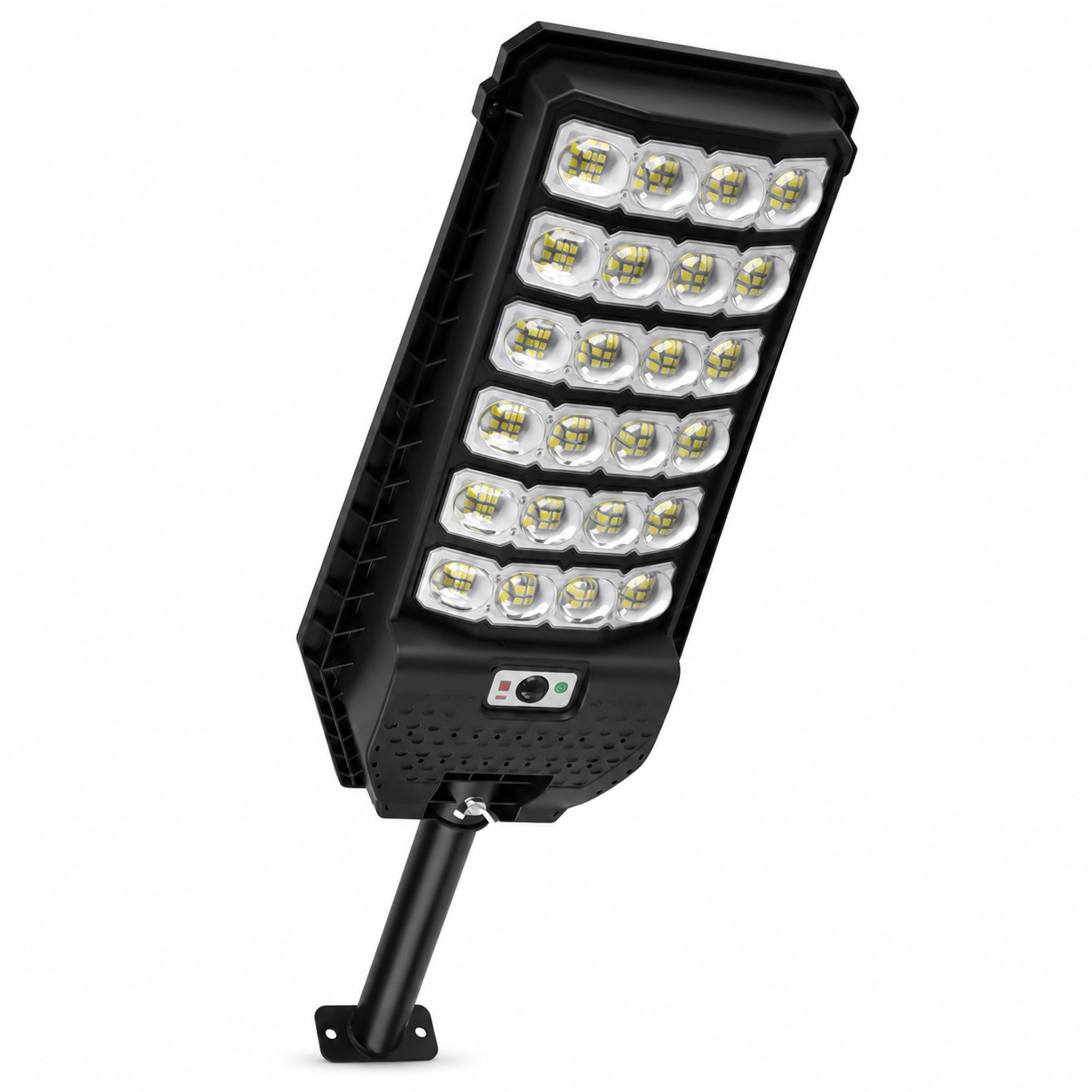 Solar Powered Motion Sensor Outdoor Light W7208 6 Black For Garden
